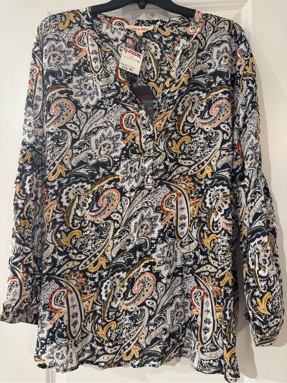 Grand & green blouse
